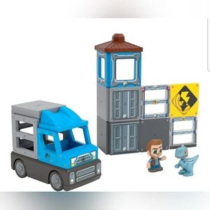 Tile Town Jurassic World Dino Escape Magnetic Tiles Set, 22 Piece: NEW IN BOX